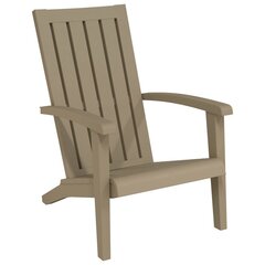 vidaXL dārza krēsls, gaiši brūns, polipropilēns cena un informācija | Dārza krēsli | 220.lv