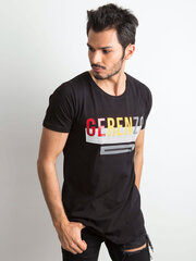 T-krekls, melns цена и информация | Мужские футболки | 220.lv
