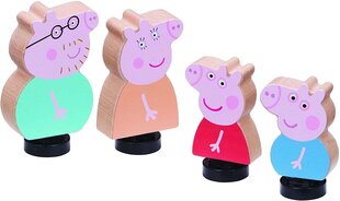 Koka figūriņas Character Peppa Pig, 4 gab. cena un informācija | Rotaļlietas meitenēm | 220.lv