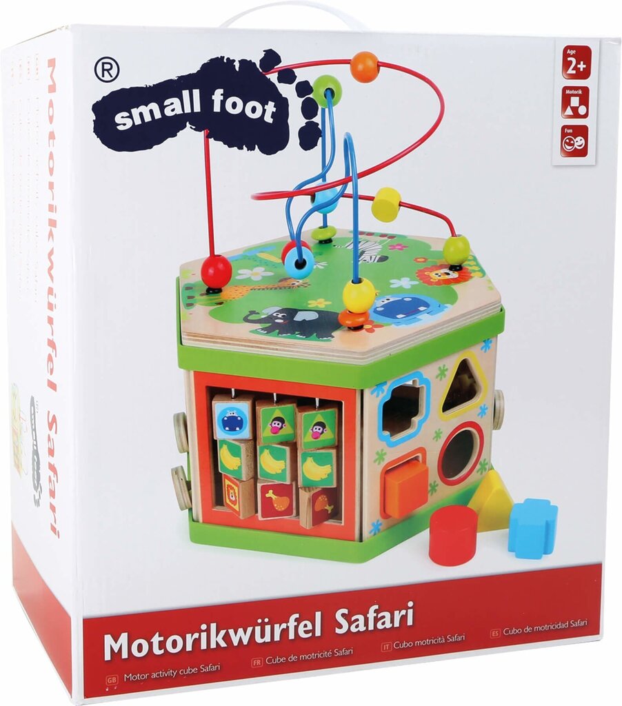 Koka kubs Small Foot Safari 7in1 цена и информация | Rotaļlietas zīdaiņiem | 220.lv