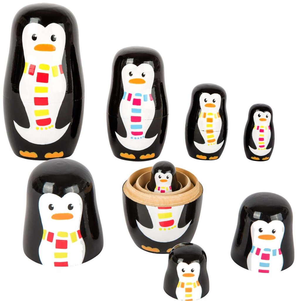 Pingvīnu ģimene Small Foot Matryoshka 10619 цена и информация | Galda spēles | 220.lv