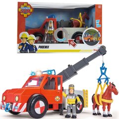 Пожарная машина с фигуркой Сэма и лошадью Пожарный Phoenix цена и информация | Игрушки для мальчиков | 220.lv