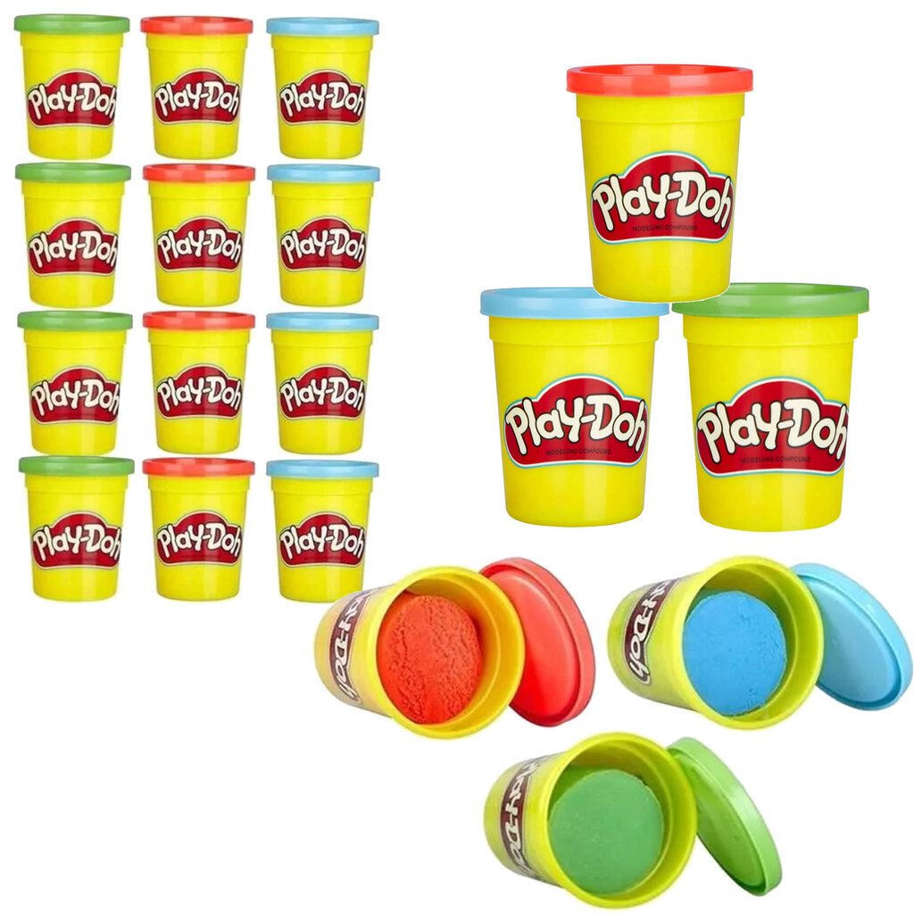 Plastilīna komplekts Play-Doh, 12 gab. цена и информация | Modelēšanas un zīmēšanas piederumi | 220.lv