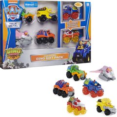 Transportlīdzekļu komplekts Spin Master Paw Patrol True Metal Dino Rescue Gift, 6 gab. cena un informācija | Rotaļlietas zēniem | 220.lv
