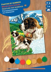 Glezniecība pēc numuriem Sequin Art Bernarda Dogs cena un informācija | Gleznas pēc numuriem | 220.lv
