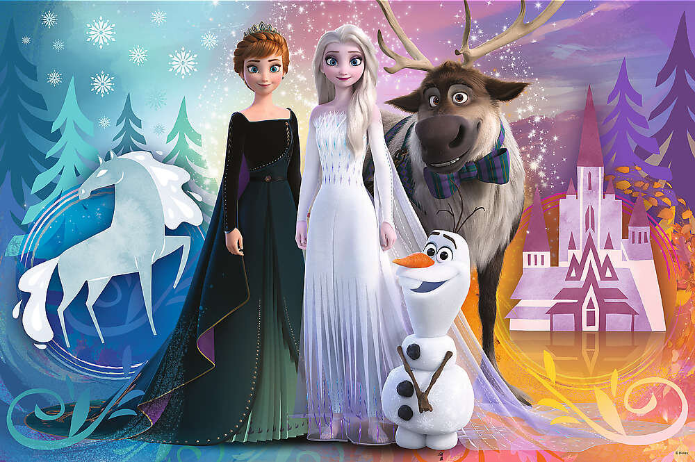 Divpusēja puzle Trefl Frozen, 24 gab. cena un informācija | Puzles, 3D puzles | 220.lv