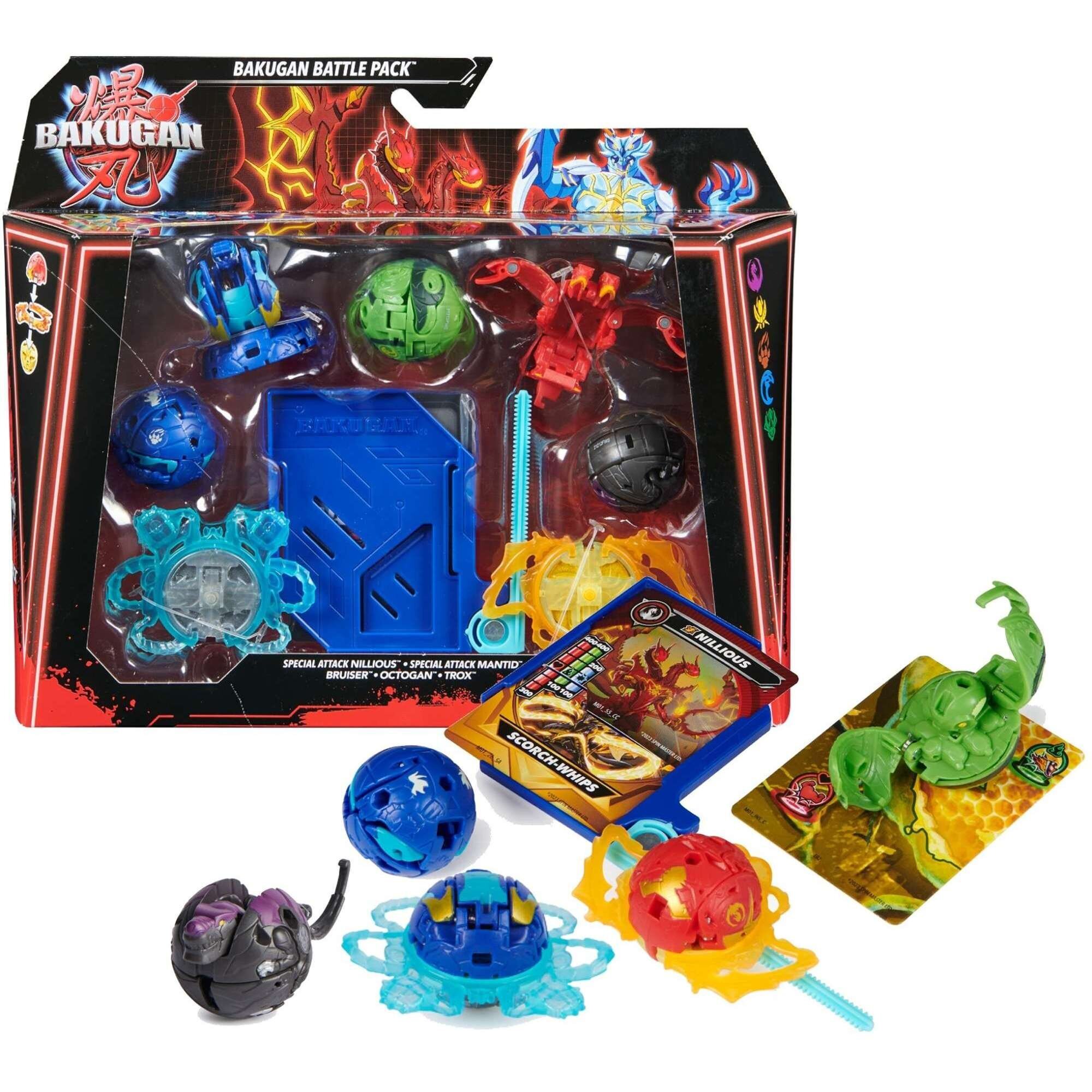 Figūriņas komplekts Battle Bakugan Nillious Mantid Bruiser Octogan Trox  цена | 220.lv