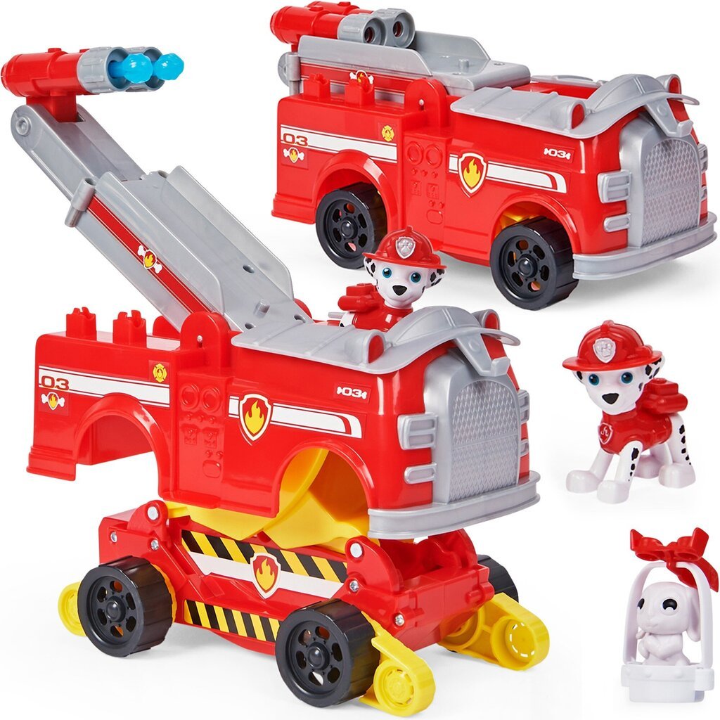 Transformējams transportlīdzeklis Paw Patrol Marshall цена и информация | Rotaļlietas zēniem | 220.lv