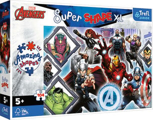 Puzle Super Shapes XL Ulubieni Avengersi, 104 gab. cena un informācija | Puzles, 3D puzles | 220.lv