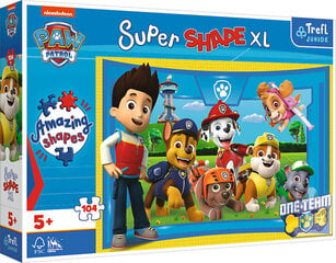 Puzle Trefl Super Shapes XL Paw Patrol, 104 gab. цена и информация | Пазлы | 220.lv