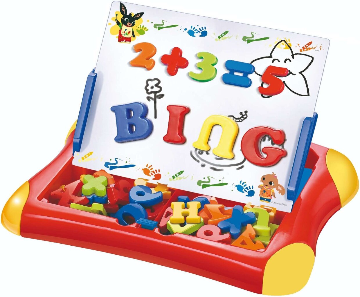 Magnētiskā tāfele ar cipariem un burtiem un marķieriem ODS Bing Bunny цена и информация | Attīstošās rotaļlietas | 220.lv