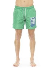 Peldšorti vīriešiem Bikkembergs Beachwear, zaļi цена и информация | Плавки, плавательные шорты | 220.lv