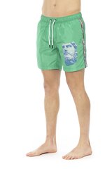 Peldšorti vīriešiem Bikkembergs Beachwear, zaļi cena un informācija | Peldšorti, peldbikses | 220.lv