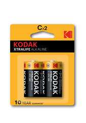 Элементы Kodak Xtralife Alk C-Cell, 2 шт. цена и информация | Батарейки | 220.lv