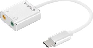 Sandberg USB-C to Sound Link цена и информация | Адаптеры и USB разветвители | 220.lv