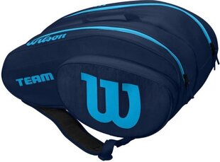 Padel rakešu futrālis Wilson Team Padel Bag, zils cena un informācija | Padels | 220.lv