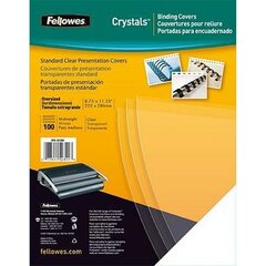 Iesiešanas vāki Fellowes Crystals PVC A4, 100 gab. цена и информация | Канцелярия | 220.lv