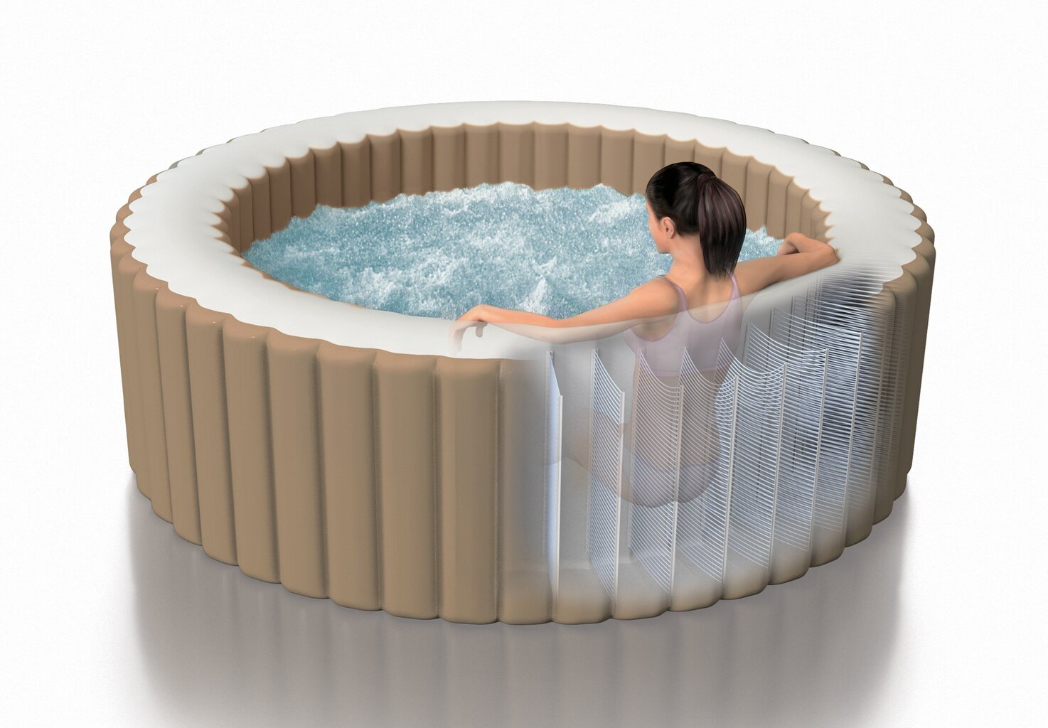 Masāžas baseins Intex PureSpa Bubble Massage Spa, 196x71 cm, bez filtra cena un informācija | Baseini | 220.lv