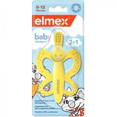 ELMEX zobu birste bērniem Baby 0-12mēn., 2-in-1 1gab. цена и информация | Зубные щетки, пасты | 220.lv