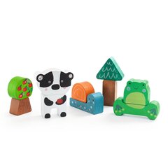 Koka puzle un būvēšanas rotaļlieta cena un informācija | Rotaļlietas zīdaiņiem | 220.lv