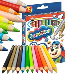 Цветные карандаши Bambino, 12 шт. цена и информация | Принадлежности для рисования, лепки | 220.lv