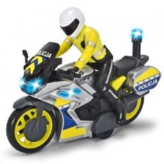 Policijas rotaļu motocikls ar figūru Dickie toys, 17 cm cena un informācija | Dickie toys Rotaļlietas, bērnu preces | 220.lv