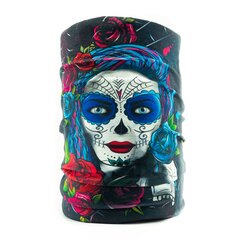 Kakla sildītājs Dr.Bacty 50x26 - Santa Muerte цена и информация | Мужские шарфы, шапки, перчатки | 220.lv