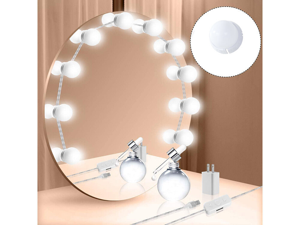 LED spuldzes spogulim, 10gab cena un informācija | LED lentes | 220.lv