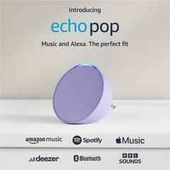 Echo Pop Bluetooth viedais skaļrunis Lavender Bloom cena un informācija | Skaļruņi | 220.lv