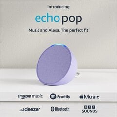 Echo Pop Bluetooth smart speaker Glacier White цена и информация | Аудиоколонки | 220.lv