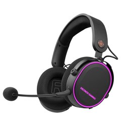 Беспроводная игровая гарнитура DELTACO GAMING DH420, RGB, USB-C, черный/RGB цена и информация | Наушники | 220.lv