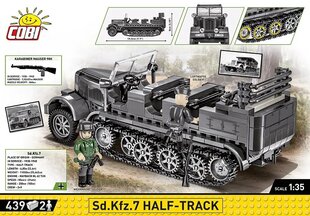 Konstruktors Cobi Sd.Kfz. 7 Half-Track, 439 gab. cena un informācija | Konstruktori | 220.lv