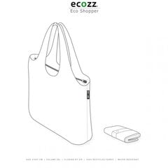 Iepirkumu maisiņš sievietēm Ecozz 117 cena un informācija | Iepirkumu somas | 220.lv