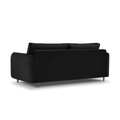 Бархатный диван-кровать Micadoni Scaleta, черный цвет цена и информация | Диваны | 220.lv