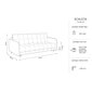 Samtains dīvāns-gulta Micadoni Scaleta, pelēks cena un informācija | Dīvāni | 220.lv
