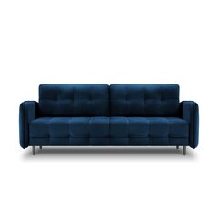 Samtains dīvāns-gulta Micadoni Scaleta, zils/melns cena un informācija | Dīvāni | 220.lv