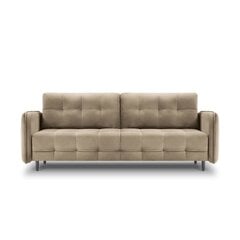 Samtains dīvāns-gulta Micadoni Scaleta, brūns/melns cena un informācija | Dīvāni | 220.lv