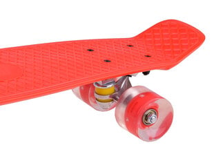 Скейтборд для детей со светящимися колесами, красный цена и информация | Скейтборды | 220.lv