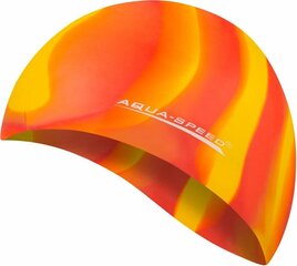 Peldcepure Aqua Speed Bunt, sarkana/dzeltena cena un informācija | Peldcepures | 220.lv