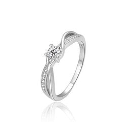 Очаровательное серебряное кольцо с цирконами Beneto AGG310 цена и информация | Кольца | 220.lv