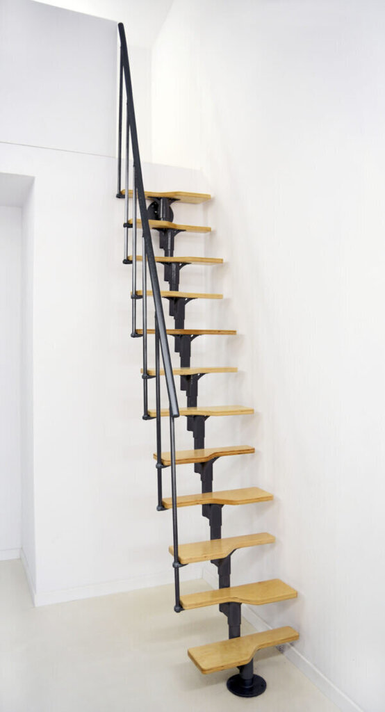 Moduļu kāpnes Vienna Minka melnas, 294 cm цена и информация | Kāpnes | 220.lv