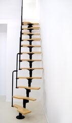 Модульная лестница TWISTER Minka, чёрная, 294 см цена и информация | Лестницы | 220.lv