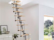 Moduļu kāpnes Twister Minka sudraba, 294 cm цена и информация | Kāpnes | 220.lv