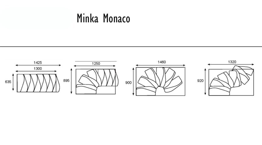 Moduļu kāpnes Monaco Minka baltas, 294 cm cena un informācija | Kāpnes | 220.lv