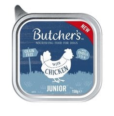 Butcher's Original Junior ar vistu, 150 g cena un informācija | Konservi suņiem | 220.lv