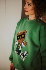 Blūze ar brīvu griezumu Green Teddy цена и информация | Женские толстовки | 220.lv