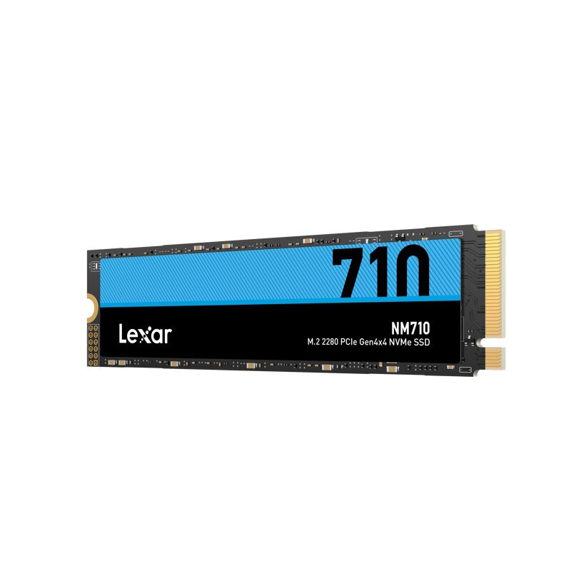 SSD внутренний жесткий диск Lexar Твердотельный накопитель NM710 2 ТБ NVMe  M.2 2280 4850/4500 МБ/с цена | 220.lv