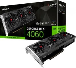 PNY nVidia GeForce RTX 4060 VCG40608TFXXPB1 цена и информация | Видеокарты (GPU) | 220.lv