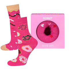 Sieviešu Soxo zeķes virtuļi donut kastītē tumši rozā 35-40 cena un informācija | Sieviešu zeķes | 220.lv