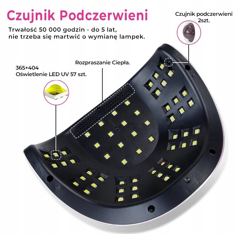 Nagu lampa LED+UV Clavier Sun C4 Plus 256 W цена и информация | Pedikīra, manikīra piederumi | 220.lv